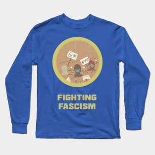 Merit Badge for Protesting Fascism Long Sleeve T-Shirt